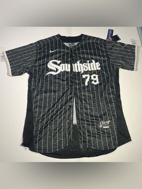 NWT Nike MLB Men’s 44 White Sox Southside Jersey Abreu #79 S City Connect Black